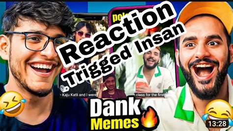 triggered insaan try not to laugh challenge reaction video dank memes edition youtube