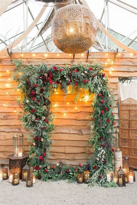 23 Winter Wedding Ceremony Backdrop And Arches That Encourage Weddinginclude Weddinglovers It