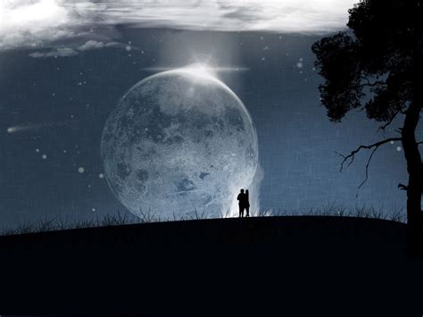 Valentines Wallpapers Romantic Moonlight Pictures Good Night Moon