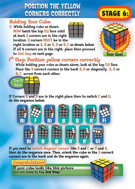 Stage 6 Rubics Cube Solution Rubiks Cube Solver Cubo Rubix Solving