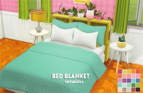 Bed Blanket Recolors At Lina Cherie Sims 4 Updates