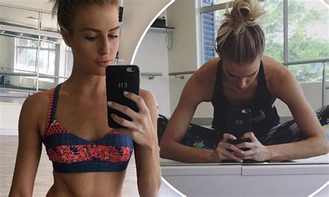 Erin Holland Shows Off Her Abs In Tiny Activewear Ensemble On Instagram