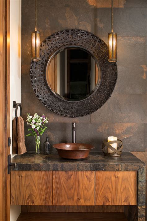 Grissen Residence Rustic Powder Room Denver By Ndg Architecture
