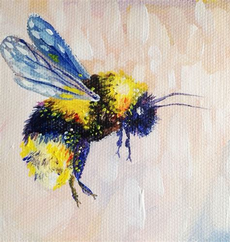 Paintings Photo Bee Painting Bee Art Painting