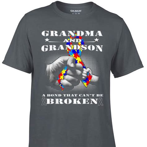 Awesome Grandma And Grandson A Bond That Can T Be Broken Shirt Hoodie Sweater Longsleeve T Shirt
