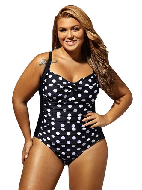 2019 Sex Plus Size Swimsuit Dots Print Swimwear Brazilian Monokini