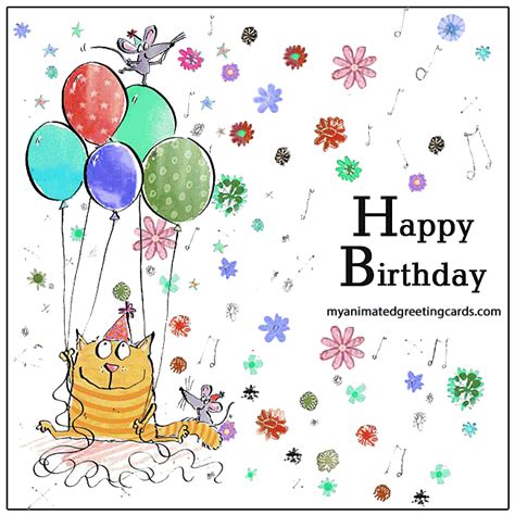 Customize animated birthday cards while flowers and candies will be appreciated, an animated birthday greeting will let them know how much you care. Happy Birthday - Animated Greeting Cards
