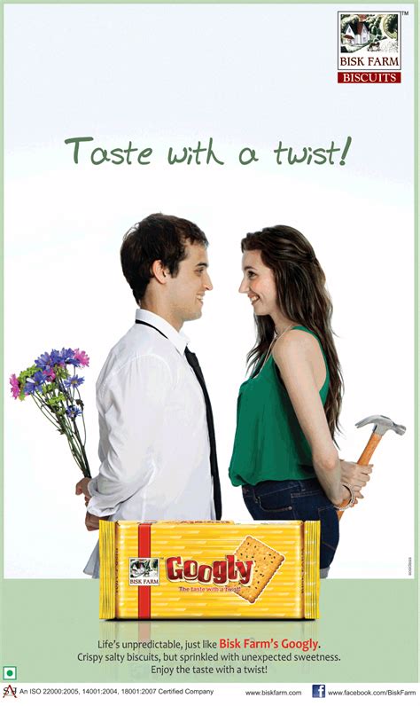 Googly Biscuit Taste With A Twist Ad Advert Gallery