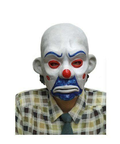 Batman Joker Clown Bank Robber Masks The Dark Knight Scale Costumes