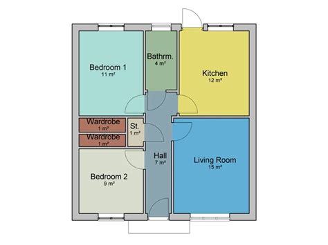 Two Bedroom Bungalow Plans The Brierley Houseplansdirect