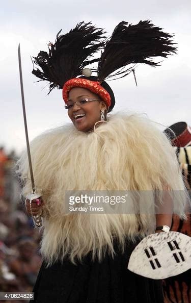 Queen Zola Mafu Of Swaziland During Her Wedding To Zulu King Goodwill