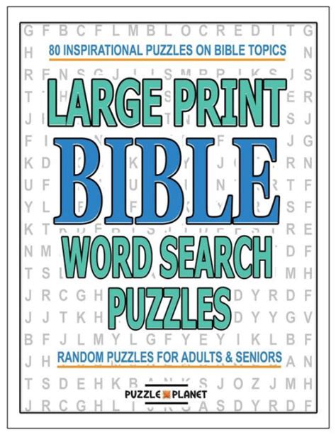 Large Print Bible Word Search Puzzles Bible Word Search Puzzle Books