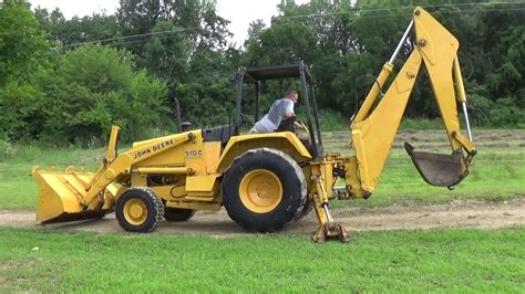 John Deere 510c 4x4 Backhoe Loader Youtube