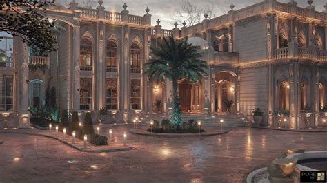 Luxury Palace01 Night On Behance Luxury Houses Mansions Luxury
