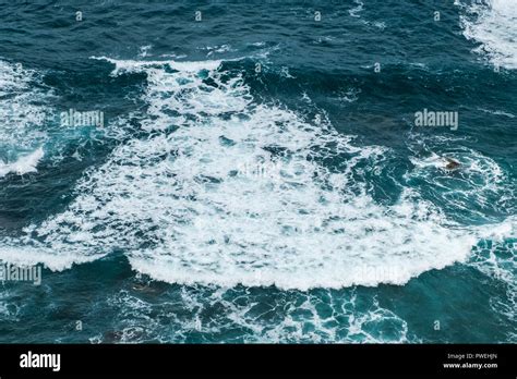 Ocean Waves Aerial Seascape From Above Stock Photo Alamy