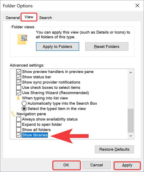How To Add Or Remove Libraries From File Explorer Navigation Pane In