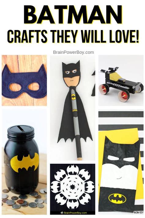 Batman Crafts You Wont Want To Miss Batman Crafts Crafts