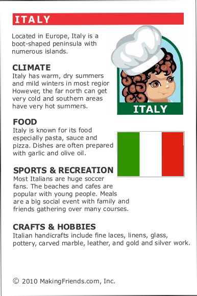 Facts About Italy Makingfriends