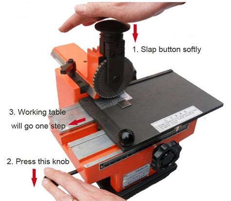 Semi Automatic Sheet Embosser Metal Stamping Printer Marking Machine