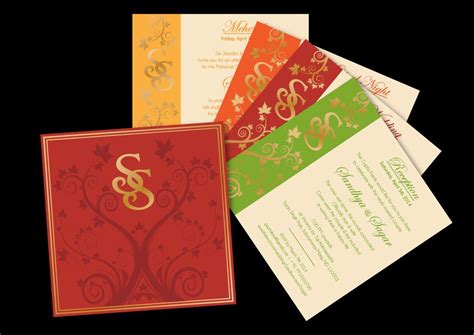 Chinaar Leaf Inspired Wedding Invitation Design For A Kashmiri Wedding
