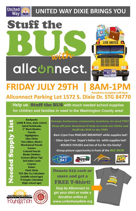 ‘stuff The Bus Event Helps Students In Need Start The Year Right St