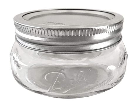 Mason Ball Jar 8 Oz Wide Mouth Squatty Collection Elite Series By Ball