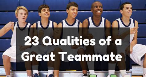 23 Qualities of a Great Teammate