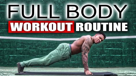 Minute Full Body Workout No Equipment Youtube
