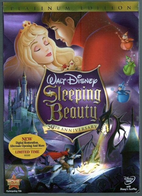 Disney Sleeping Beauty 50th Anniversary Platinum Edition Dvd With