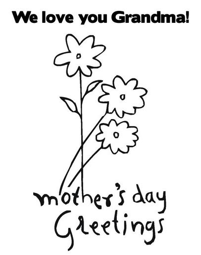 It's always a fun keepsake to give and sometimes the answers are hilarious! Printable grandma-mothers-day-coloring-page ...