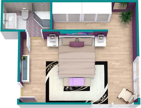 Lucky enough to have a large master bedroom, with space for dressing, sleeping, relaxing and even bathing? Plattegronden voor je huis zijn altijd handig! | Huis ...