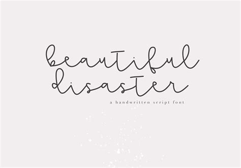 Beautiful Disaster - Script Font | Beautiful disaster, Beautiful disaster tattoo, Script fonts