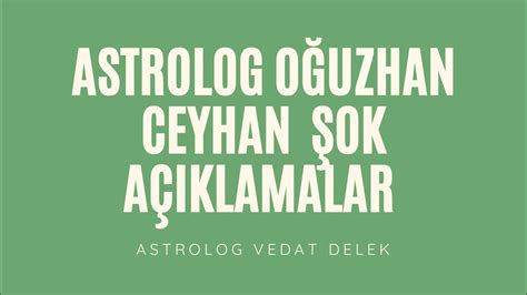 Astrolog O Uzhan Ceyhan Ok A Iklamalar Ba Ka H B R Yerde Yok E T M