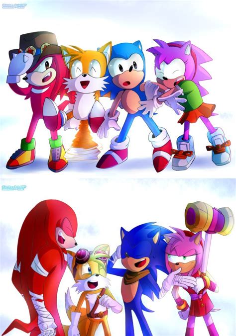 Classic To Boom By Gcoyote On Deviantart Sonic Funny Sonic And Amy Sonic And Shadow Sonic Fan