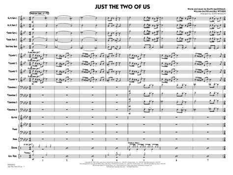 Just The Two Of Us Arr John Wasson Conductor Score Full Score