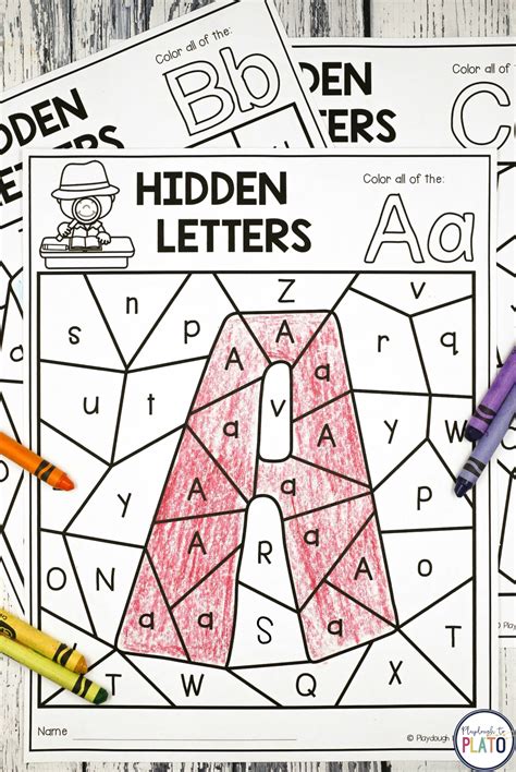 Hidden Alphabet Letters - Playdough To Plato