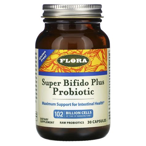 Flora Super Bifido Plus Probiotic 102 Billion Cells 30 Capsules Iherb