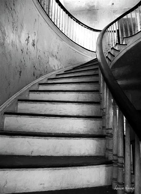 Spiral Stairs In Black And White Photograph By Louise Reeves Pixels