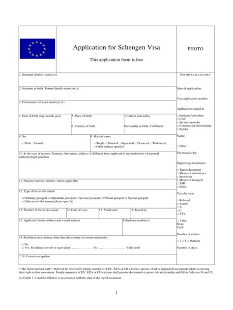 Spain Visa Application Form Pdf Complete Online Airslate Signnow