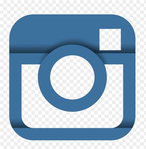 The Instagram Logo Is Blue And White With A Camera On Its Side