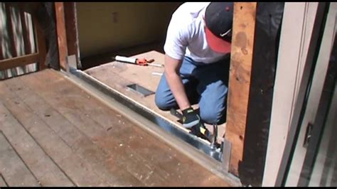 The performance of a door us ultimately tied to the components that surround it. Installing a sliding patio door - YouTube