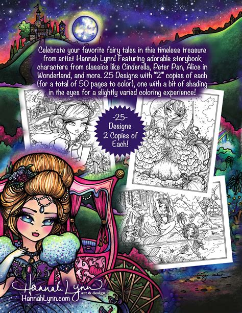 And other tales from grimm j 398.2 gri PDF Fairy Tale Princesses & Storybook Darlings Coloring ...