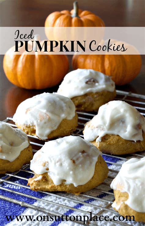 Iced Pumpkin Cookies Easy Thanksgiving Day Dessert On