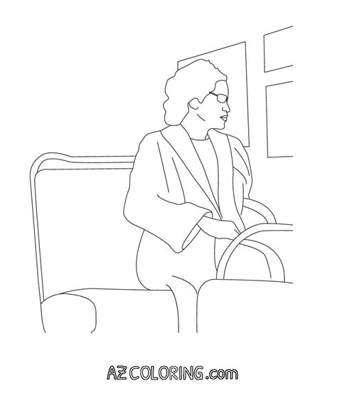 Rosa Parks Coloring Sheets For Children Coloring Pages