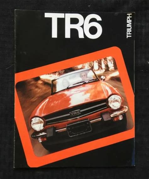 1975 Andtriumph Tr6 Convertible Roadster Automobile Sales Brochure Very