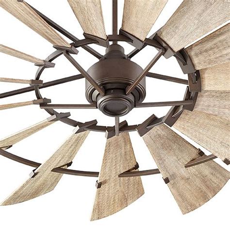 Ceiling fans may still be notorious for being eyesores, but plenty of models now exist without the gaudy candelabra lights and annoying pull chains. 72" Windmill Fan by Quorum International -- Farmhouse ...