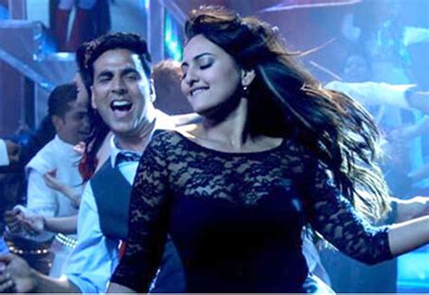 Sonakshi Sinha Hot Black Dress In Blame The Night Song Of Holiday Movie Chinki Pinki