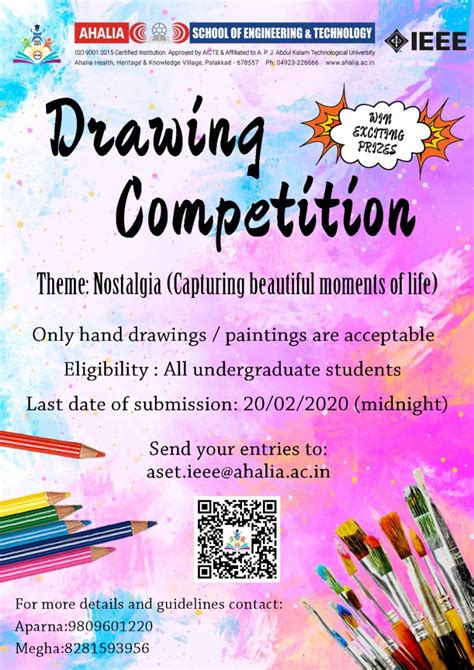 Drawing Competition 2020 Ahalia School Of Engineering And Technology