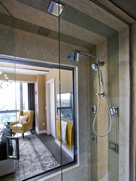 Modern Master Bathroom With Open Shower Hgtv