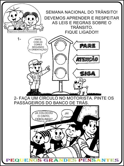 Atividade De Transito Educação Infantil